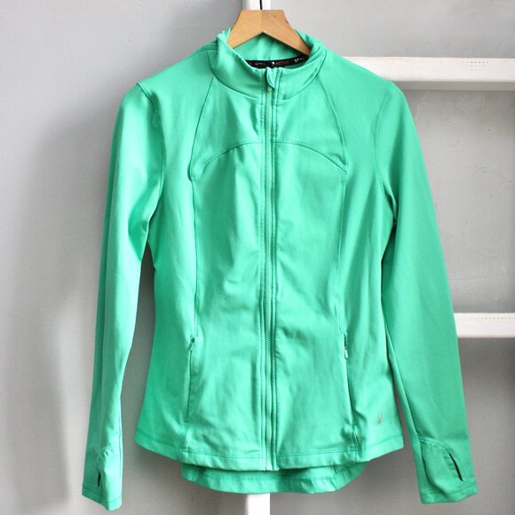 Spyder Jackets & Blazers - Spyder Women's Bright Green Full Zip Long Sleeve Athletic Jacket Size Medium